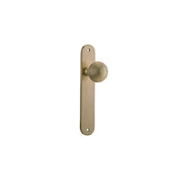 IVER GUILDFORD DOOR KNOB ON OVAL BACKPLATE - CUSTOMISE TO YOUR NEEDS