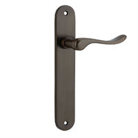 IVER STIRLING DOOR LEVER HANDLE ON OVAL BACKPLATE - CUSTOMISE TO YOUR NEEDS