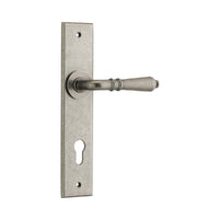 IVER SARLAT DOOR LEVER HANDLE ON CHAMFERED BACKPLATE - CUSTOMISE TO YOUR NEEDS