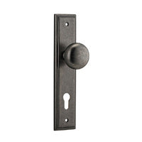 IVER CAMBRIDGE DOOR KNOB ON STEPPED BACKPLATE - CUSTOMISE TO YOUR NEEDS