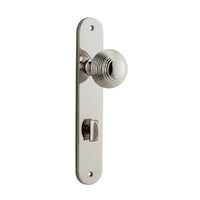 IVER GUILDFORD DOOR KNOB ON OVAL BACKPLATE - CUSTOMISE TO YOUR NEEDS