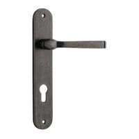 IVER ANNECY DOOR LEVER HANDLE ON OVAL BACKPLATE - CUSTOMISE TO YOUR NEEDS