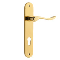 IVER STIRLING DOOR LEVER HANDLE ON OVAL BACKPLATE - CUSTOMISE TO YOUR NEEDS