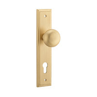 IVER CAMBRIDGE DOOR KNOB ON STEPPED BACKPLATE - CUSTOMISE TO YOUR NEEDS