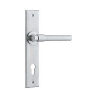 IVER HELSINKI DOOR LEVER HANDLE ON CHAMFERED BACKPLATE - CUSTOMISE TO YOUR NEEDS