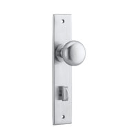 IVER CAMBRIDGE DOOR KNOB ON CHAMFERED BACKPLATE - CUSTOMISE TO YOUR NEEDS