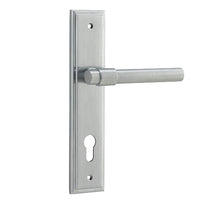 IVER HELSINKI DOOR LEVER HANDLE ON STEPPED BACKPLATE - CUSTOMISE TO YOUR NEEDS