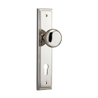 IVER CAMBRIDGE DOOR KNOB ON STEPPED BACKPLATE - CUSTOMISE TO YOUR NEEDS