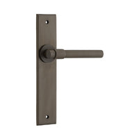 IVER HELSINKI DOOR LEVER HANDLE ON CHAMFERED BACKPLATE - CUSTOMISE TO YOUR NEEDS