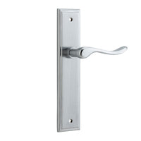 IVER STIRLING DOOR LEVER HANDLE ON STEPPED BACKPLATE - CUSTOMISE TO YOUR NEEDS