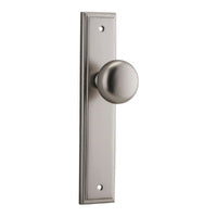 IVER CAMBRIDGE DOOR KNOB ON STEPPED BACKPLATE - CUSTOMISE TO YOUR NEEDS