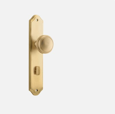 IVER PADDINGTON DOOR KNOB ON SHOULDERED BACKPLATE - CUSTOMISE TO YOUR NEEDS