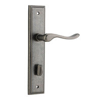 IVER STIRLING DOOR LEVER HANDLE ON STEPPED BACKPLATE - CUSTOMISE TO YOUR NEEDS