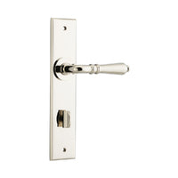 IVER SARLAT DOOR LEVER HANDLE ON CHAMFERED BACKPLATE - CUSTOMISE TO YOUR NEEDS