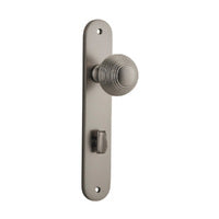 IVER GUILDFORD DOOR KNOB ON OVAL BACKPLATE - CUSTOMISE TO YOUR NEEDS