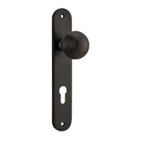 IVER GUILDFORD DOOR KNOB ON OVAL BACKPLATE - CUSTOMISE TO YOUR NEEDS