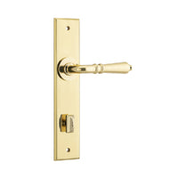 IVER SARLAT DOOR LEVER HANDLE ON CHAMFERED BACKPLATE - CUSTOMISE TO YOUR NEEDS