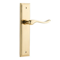 IVER STIRLING DOOR LEVER HANDLE ON STEPPED BACKPLATE - CUSTOMISE TO YOUR NEEDS