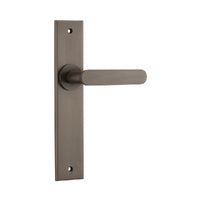 IVER BRONTE DOOR LEVER HANDLE ON CHAMFERED BACKPLATE - CUSTOMISE TO YOUR NEEDS