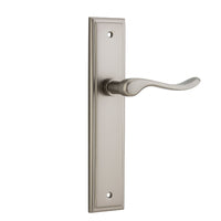 IVER STIRLING DOOR LEVER HANDLE ON STEPPED BACKPLATE - CUSTOMISE TO YOUR NEEDS