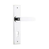 IVER BRONTE DOOR LEVER HANDLE ON CHAMFERED BACKPLATE - CUSTOMISE TO YOUR NEEDS