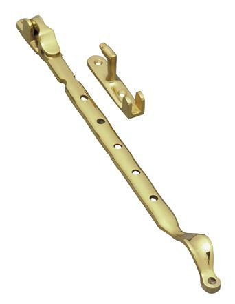 Superior Brass Casement Stay Side Mount PB 300mm