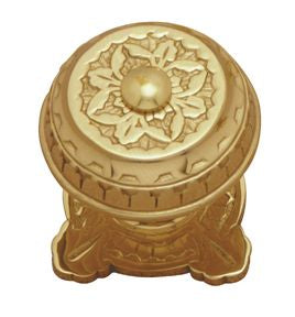 Superior Brass Centre Door Knob Sq. PB 80mm