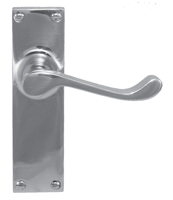 Superior Brass Lever Latch Passage Set CP 150x42mm