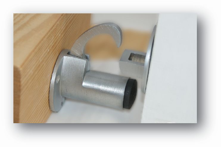 Superior Brass Door Stop & Holder PB 65mm