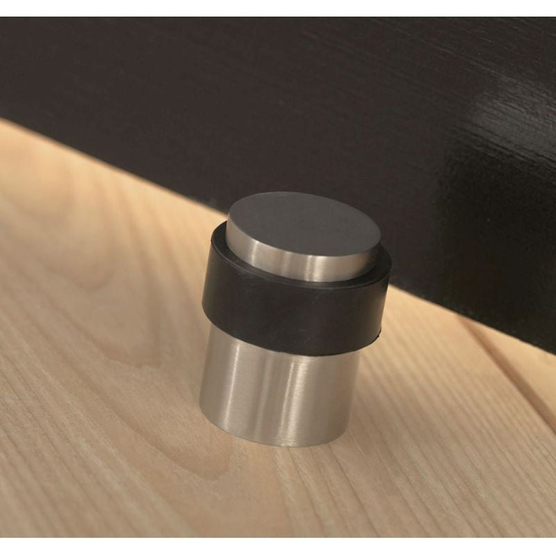 Austyle Door Stop, Round, Bolt Fix SS, CP 40mm