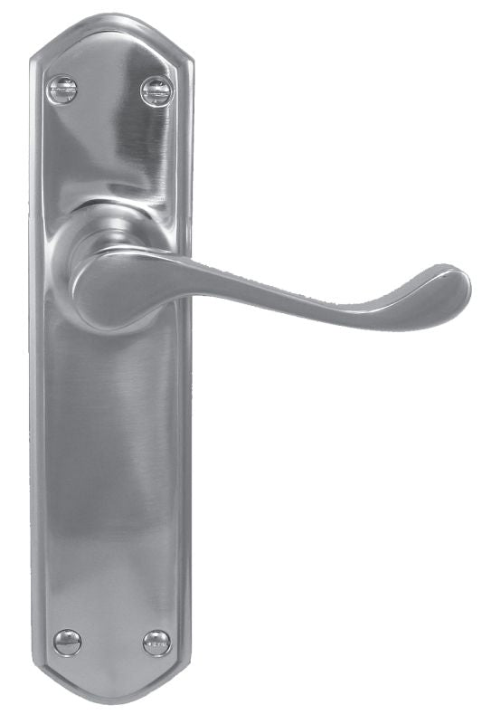 Superior Brass Lever Latch Passage Set CP 200x48mm