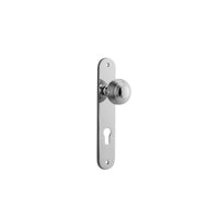 IVER GUILDFORD DOOR KNOB ON OVAL BACKPLATE - CUSTOMISE TO YOUR NEEDS