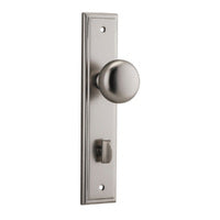 IVER CAMBRIDGE DOOR KNOB ON STEPPED BACKPLATE - CUSTOMISE TO YOUR NEEDS