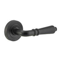 IVER SARLAT DOOR LEVER HANDLE ON ROUND ROSE - AVAILABLE IN VARIOUS FINISHES - CUSTOMISE TO YOUR NEEDS