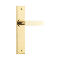 IVER BRONTE DOOR LEVER HANDLE ON CHAMFERED BACKPLATE - CUSTOMISE TO YOUR NEEDS