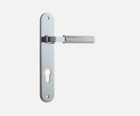 IVER BRUNSWICK DOOR LEVER HANDLE ON OVAL BACKPLATE - CUSTOMISE TO YOUR NEEDS