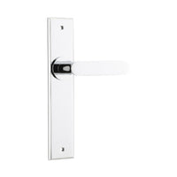 IVER BRONTE DOOR LEVER HANDLE ON CHAMFERED BACKPLATE - CUSTOMISE TO YOUR NEEDS