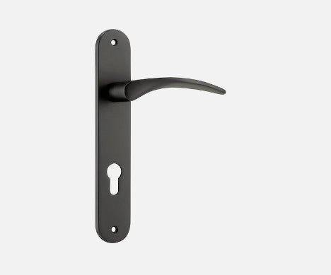 IVER OXFORD DOOR LEVER HANDLE ON OVAL BACKPLATE - CUSTOMISE TO YOUR NEEDS