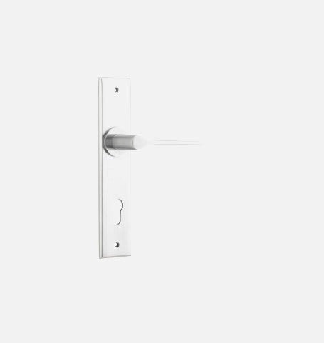 IVER COMO DOOR LEVER HANDLE ON CHAMFERED BACKPLATE - CUSTOMISE TO YOUR NEEDS