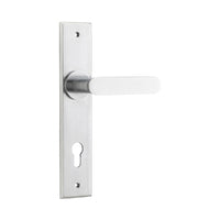 IVER BRONTE DOOR LEVER HANDLE ON CHAMFERED BACKPLATE - CUSTOMISE TO YOUR NEEDS