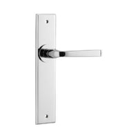 IVER ANNECY DOOR LEVER HANDLE ON CHAMFERED BACKPLATE - CUSTOMISE TO YOUR NEEDS