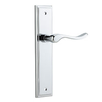 IVER STIRLING DOOR LEVER HANDLE ON STEPPED BACKPLATE - CUSTOMISE TO YOUR NEEDS