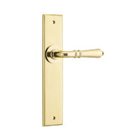 IVER SARLAT DOOR LEVER HANDLE ON CHAMFERED BACKPLATE - CUSTOMISE TO YOUR NEEDS