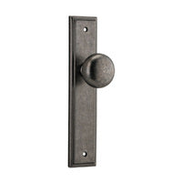 IVER CAMBRIDGE DOOR KNOB ON STEPPED BACKPLATE - CUSTOMISE TO YOUR NEEDS