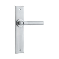 IVER HELSINKI DOOR LEVER HANDLE ON CHAMFERED BACKPLATE - CUSTOMISE TO YOUR NEEDS