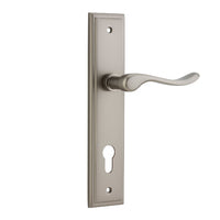 IVER STIRLING DOOR LEVER HANDLE ON STEPPED BACKPLATE - CUSTOMISE TO YOUR NEEDS