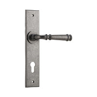 IVER VERONA DOOR LEVER HANDLE ON CHAMFERED BACKPLATE - CUSTOMISE TO YOUR NEEDS