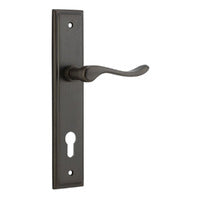 IVER STIRLING DOOR LEVER HANDLE ON STEPPED BACKPLATE - CUSTOMISE TO YOUR NEEDS