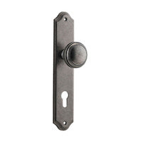 IVER PADDINGTON DOOR KNOB ON SHOULDERED BACKPLATE - CUSTOMISE TO YOUR NEEDS