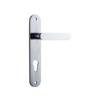 IVER BRONTE DOOR LEVER HANDLE ON OVAL BACKPLATE - CUSTOMISE TO YOUR NEEDS